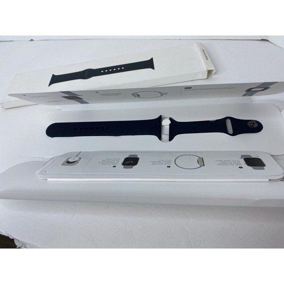 Apple Sport Band for Watch Series 7 - Midnight, Size M/L  (45mm) - Picture 10 of 16